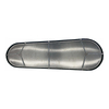 Almohadilla de aluminio recubierta de negro, recubierta de tefl&oacute;n/con placa de rejilla con borde de tela negra