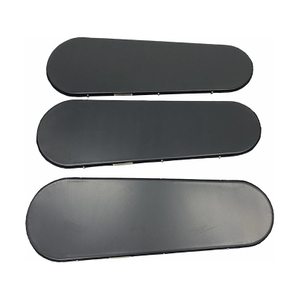 Almohadilla de aluminio recubierta de negro, recubierta de tefl&oacute;n/con placa de rejilla con borde de tela negra